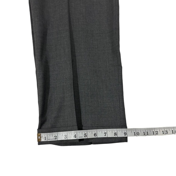 Ralph Lauren Total Comfort Grey 100% Wool Suit Pants Sz 40x32 Pleated Cuffed Hem - Picture 10 of 11